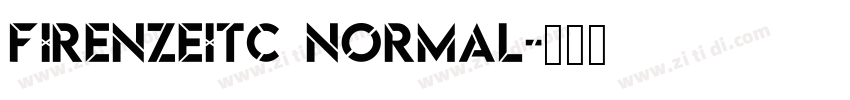 FirenzeITC Normal字体转换